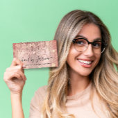 Friseursalon Rose Confetti Visitenkarte