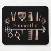 Friseursalon Rose Goldmedaille Mousepad (Vorne)