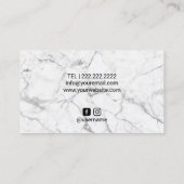 Friseursalon Rose Goldmedaille Visitenkarte (Rückseite)