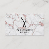 Friseursalon Rose Goldmedaille Visitenkarte (Vorderseite)