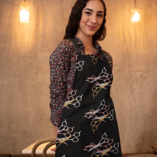 Friseursalon Rose Goldschere Schürze