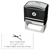 Friseursalon Rücksendeadresse Permastempel (Beispiel)