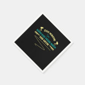 Friseursalon Schere Haartrockner Geschenk Serviette (Ecke)