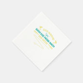 Friseursalon Schere Haartrockner Geschenk Serviette (Ecke)