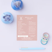 Friseursalon Schere Modernes, rosa Marketing Flyer (Einzeln)