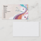 Friseursalon-Schmetterlings-Visitenkarte Visitenkarte (Vorne/Hinten)