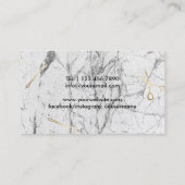 Friseursalon-Schönheits-Mädchen-modische Terminkarte (Rückseite)