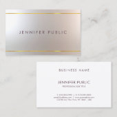 Friseursalon Schönheitssalon Ausgezeichnetes Golde Visitenkarte (Vorne/Hinten)