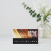 Friseursalon Schönheitssalon Friseur Visitenkarte (Stehend Vorderseite)