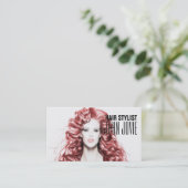 Friseursalon Schönheitssalon Friseur Visitenkarte (Stehend Vorderseite)