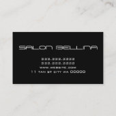 Friseursalon Schönheitssalon Friseur Visitenkarte (Rückseite)