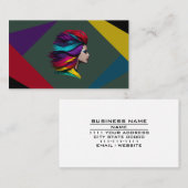 Friseursalon Schönheitssalon Parlor Kosmetikservic Visitenkarte (Vorne/Hinten)