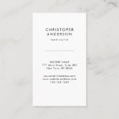 Friseursalon Schwarzer Kupferschere Treuekarte (Rückseite)