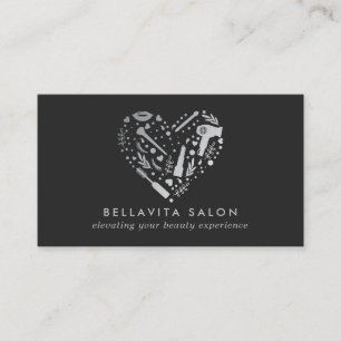 Friseursalon Silver Heart Visitenkarte