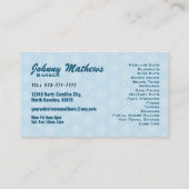 Friseursalon-Slogan-Visitenkarten Visitenkarte (Rückseite)