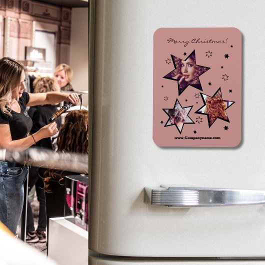 Friseursalon Stary Custom Fotos Weihnachtsmagazin Magnet