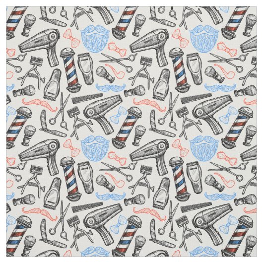 Friseursalon Stoff (Muster)