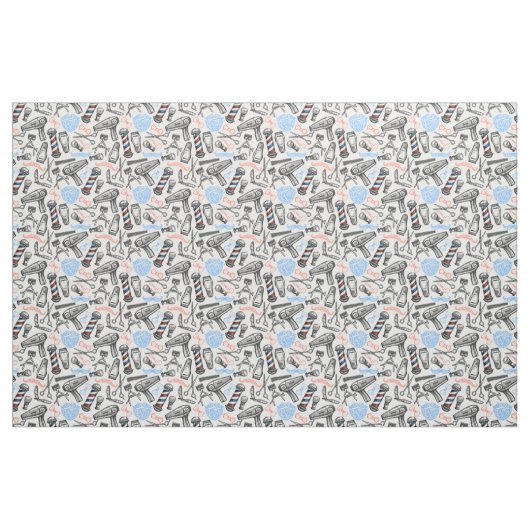 Friseursalon Stoff (Fat Quarter (45,7 x 55,9 cm))