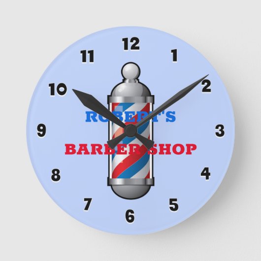 Friseursalon - Stollenloch - Runde Uhr (Vorderseite)