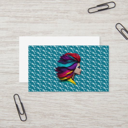 Friseursalon Stylist Beauty Shop Kosmetikindustrie Visitenkarte (Vorderseite/Rückseite Beispiel)