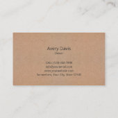 Friseursalon Stylist Black Scissy Barber Pole Visitenkarte (Rückseite)