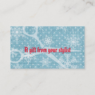 Friseursalon-Stylist Feiertags-Gutschein-Geschenkk Treuekarte