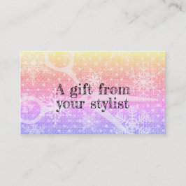 Friseursalon Stylist Gutschein-Gutschein-Gutschein Treuekarte