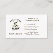 Friseursalon - Stylist-Visitenkarte Visitenkarte (Vorderseite)