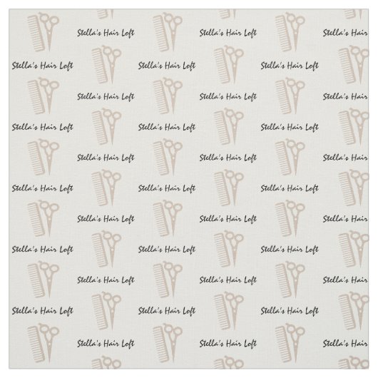 Friseursalon Tan Schere Comb Fabrik Stoff (Muster)