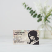 Friseursalon Termine Visitenkarte (Stehend Vorderseite)