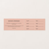 Friseursalon Termine Visitenkarte Visitenkarten (Innenseite Aufgefaltet)