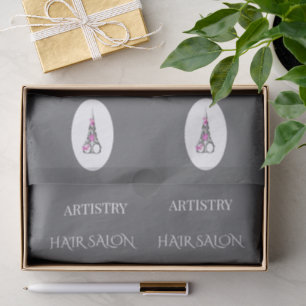 Friseursalon-Treuekarte für Boutiquen Seidenpapier