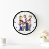 Friseursalon-Uhr Große Wanduhr (Zuhause)