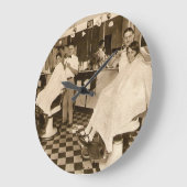 Friseursalon-Uhr Große Wanduhr (Winkel)