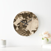 Friseursalon-Uhr Große Wanduhr (Zuhause)