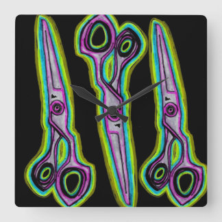 Friseursalon-Uhr Quadratische Wanduhr