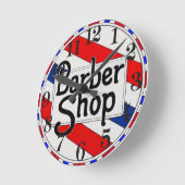 Friseursalon-Uhr Runde Wanduhr (Winkel)