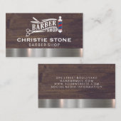 Friseursalon und Schere Visitenkarte (Vorne/Hinten)