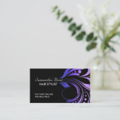 Friseursalon-Verabredungs-Visitenkarte Terminkarte (Stehend Vorderseite)