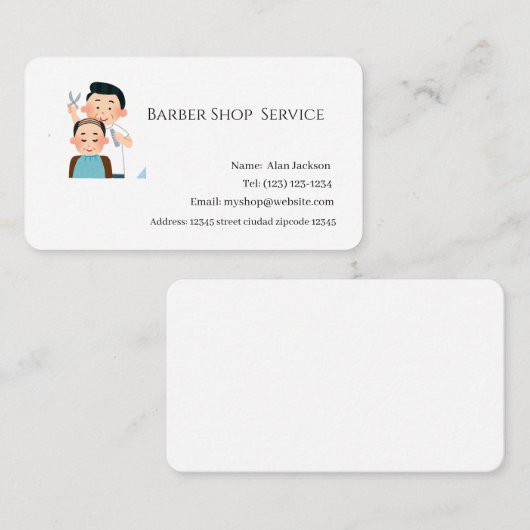 Friseursalon Visitenkarte (Vorne/Hinten)
