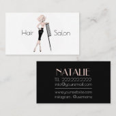 Friseursalon Visitenkarte (Vorne/Hinten)
