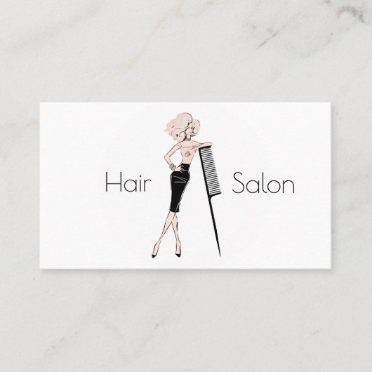 Friseursalon Visitenkarte (Vorderseite)