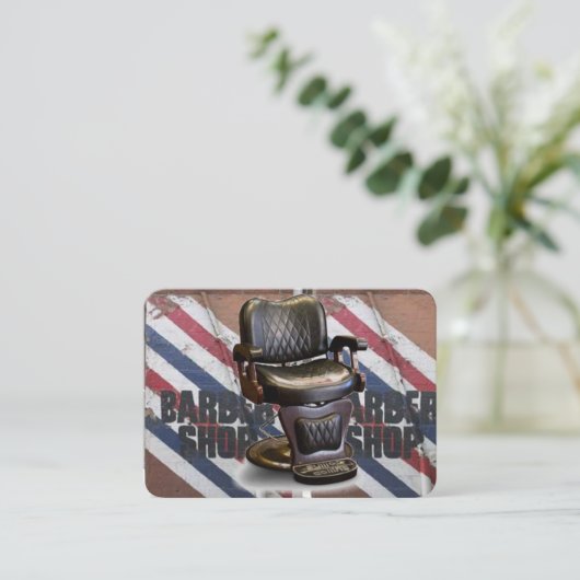 Friseursalon Visitenkarte (Stehend Vorderseite)