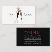 Friseursalon Visitenkarte (Vorne/Hinten)