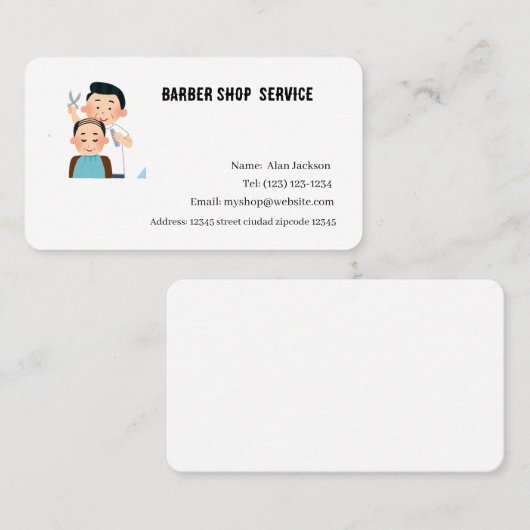 Friseursalon Visitenkarte (Vorne/Hinten)