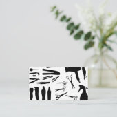 Friseursalon Visitenkarte (Stehend Vorderseite)