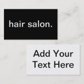 Friseursalon Visitenkarte (Vorne/Hinten)