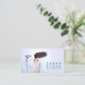 Friseursalon Visitenkarte (Stehend Vorderseite)