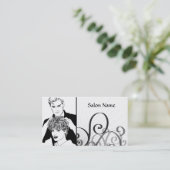Friseursalon Visitenkarte (Stehend Vorderseite)