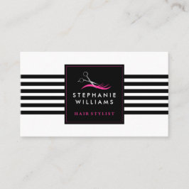 Friseursalon-Visitenkarte-Schablone Visitenkarte